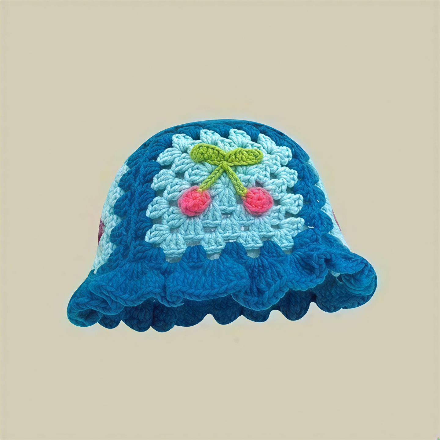 Aesthetic Influencer Favorite Handmade Cherry Fisherman Hat